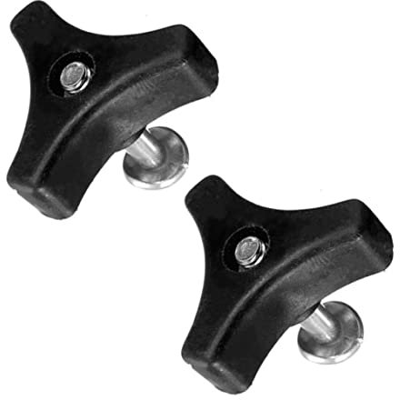 Accessori per tosaerba da 2 pcs, parti di ricambio per falciatrice da prato 2.17x1,69 pollici angolo triplo universale in plastica universale e bulloni di sostituzione impermeabile per la cimpasta pe