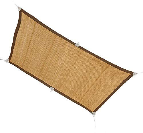 Balkon-Schattennetz, Sonnenschutz, Abdeckung für Blumen, Fischteiche, Outdoor, Carports, Beige, 1 x 3 m, kostenlose Schnalle, Design für einfache Installation, Kühlung und UV-Schutz, Upgrade