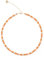 Feliss Handmade: Ketten aus Perlen, Halskette Damen. Statement Kette 45 cm lang. Choker Halsband, aesthetic Necklace Schmuck. Beads Perlenkette für Frauen in bunt mit Glasperlen (Orange Juice)