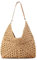 Bototack Straw Beach Bag For Women, Large Straw Bags Weave Handmade Handle Tote Bag, Bohemian Summer Straw Shoulder Bag Handbags for Travel Holiday Shopping (Khaki)