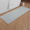 chakme Badezimmerteppich 43 x 120cm rutschfeste Badematte mit Gummi Rückseite Badteppich rutschfest waschbar Badvorleger Bad Teppich Badezimmer Duschvorleger Hellgrau