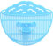 UWEOTYYY Rice Washer, Clip on Strainer 4x5 Inch Food Grade PP Rice in Bowl Clip on Strainer for Pots with Smiling Expression for Fruit Vegetable
