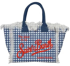 Saint Barth Mc2 Borsa A Mano Vanity Mini VAMI001 Blu Scuro