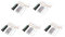 Sxmrmnx 5 módulos de audio Dc 5V/12V Bluetooth 5.0, placa decodificador de audio, USB, auxiliar, Sd Fm, radio, colores, pantalla (negro)