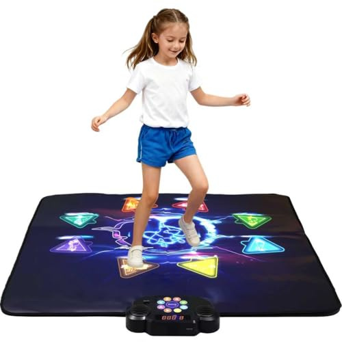 Kabellose Bluetooth-Tanzmatte | Eingebaute Musik 8 Spiele 3 Stufen | Geschenke für Kinder Geburtstag Weihnachten Kindertag | Jungen Mädchen 3-15 Jahre alt