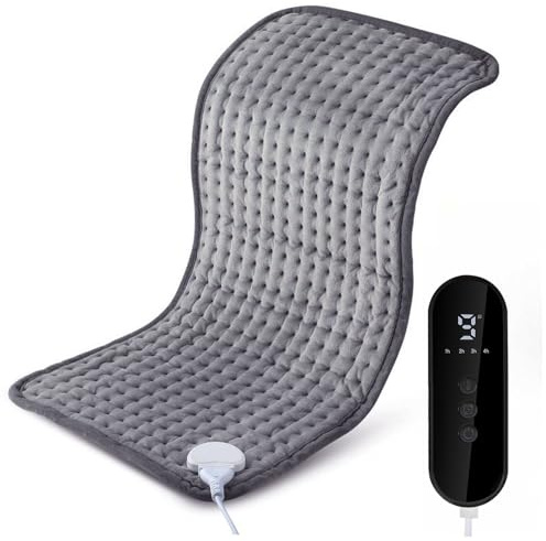 Heizkissen XXXL zur Linderung von Rückenschmerzen, Extra Großes Heizkissen für Nacken/Schultern/Beine/Knie/Füße/Krämpfe, Geburtstags- und Muttertagsgeschenke, 6 Heizstufen,20x40/50 * 100cm