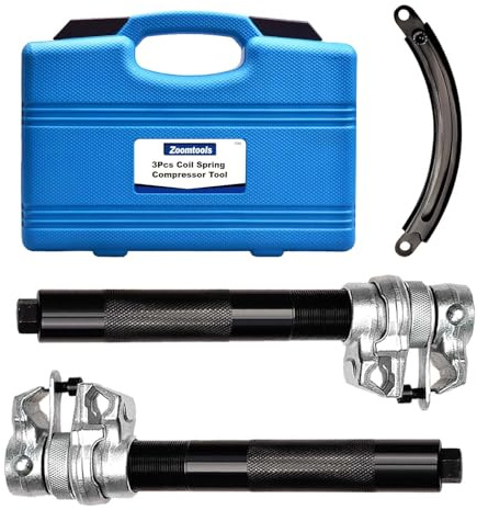Zoomtools Set compressore Molle ammortizzatori Universale per Auto, 2 Pezzi, attrezzo per Lo smontaggio Molle, capacità di carico 1,2 T