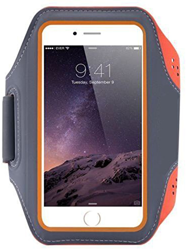 Sports Running Armband Phone Holder for Google Pixel 10 9 8 7 7a 6a 6 5 4 Pro XL Fold Strap Arm Band (Orange)