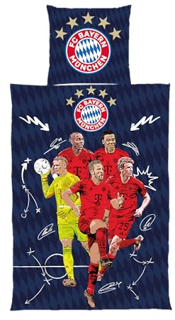 FC Bayern München I Bettwäsche Player 2024-2025 I Unisex I Navy