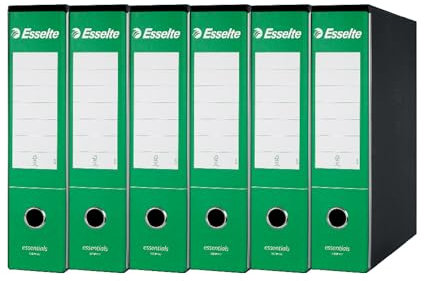 Esselte Business-Ordner mit Hebelmechanik und Aufbewahrungsschachtel Formato Protocollo grün