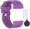 QGHXO Band für Polar V800, weicher Verstellbarer Silikon Ersatz Armbanduhr Band für Polar V800 GPS Sport Watch (ohne Tracker), violett