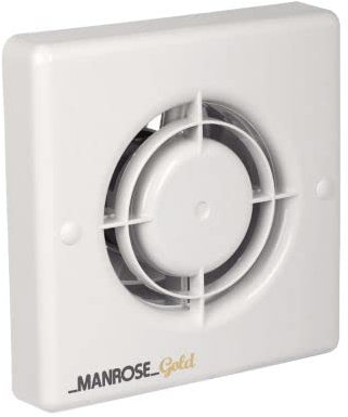 Manrose MG100 4 100mm Gold Range Extractor Bathroom Wall/Ceiling Fan (MG100S - Standard)