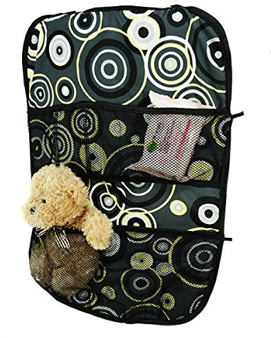 Auto Rücksitz Organizer Multi Tasche Rückenlehnenschutz Sitzschoner Lehnenschutz Ringe GELB [030]