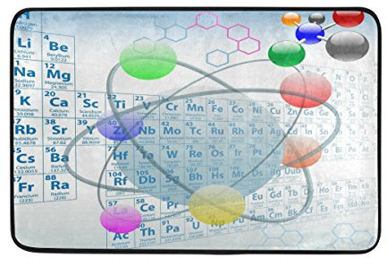 Use7 Chemie Periodensystem Fußmatte Indoor Outdoor Eingang Fußmatte Badezimmer 60 x 40 cm