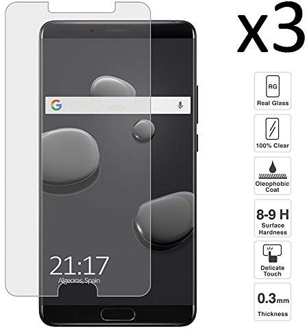 iGlobalmarket [3 Unidades] Protector de Pantalla Huawei Mate 10, Vidrio Templado, sin Burbujas, Alta Definicion, 9H Dureza, Resistente a Arañazos