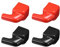 sourcing map 2 Paar flexible Batterieanschluss Isolierschutzabdeckung aus Gummi für 8mm Anschluss 15mm Kabel Rot Schwarz