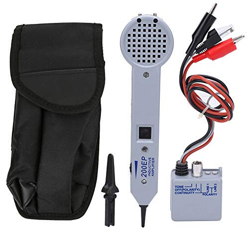 L'appareil de contrôle de câble, câbles 200EP de haute précision durables câblent l'amplificateur inductif de générateur de tonalité de testeur avec le volume réglable avec le sac