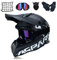 MRDEAR Motocross Helm Schwarz, Motorrad Crosshelm Set mit Brille Handschuhe Maske Motorrad Netz, Fullface MTB BMX Helm Motorradhelm Herren für Quad ATV Downhill Enduro Sport,XL
