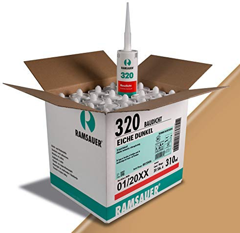 Ramsauer 320 Baudicht 1K Hybrid Dichtstoff, 20 Stück im Karton (Eiche Dunkel)