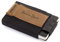 Jaimie Jacobs Nano Boy Mini Wallet kleine Geldbörse aus Textil dünner Geldbeutel, Slim Wallet mit Zugband Kartenhalter, Kartenetui für Herren und Damen (Vegan Braun)