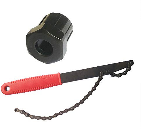 Pirhosigma Bike Chain Whip Sprocket Remover Wrench Bicycle Chain Flywheel Rotor Lockring Freewheel Removal Tools Kit