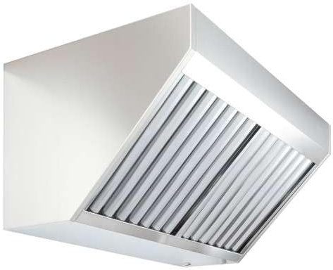 CAEXVEN Campana Extractora Industrial Modelo Económico en Acero Inoxidable para Pared o Central a Techo - 1 Filtro - 535mm