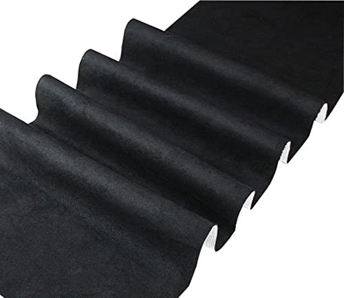 Selbstklebende Mikrofaserstoff Wildlederoptik Autofolie Velvet Folie (100x140cm, Schwarz)