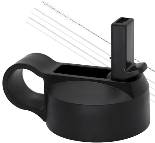 Ouharty Lids with Straw for Hydro Flask 12 16 18 20 32 40 64 oz Wide Mouth, Replacement Sport Cap Top Straw for Hydroflask Straw Lid Wide Mouth