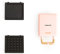 CREATE/STONE STUDIO/Appareil à croque-monsieur Rose pastel / 2 plaques interchangeables : sandwich et gaufre, antiadhésif, 1 tranche, ouverture 100º, arrêt automatique, poignée cool-touch, 600W