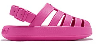 D.Franklin Sandalias Mujer Bloomer BS Fucsia - Sandalias deportivas planas cómodas para verano (Talla 40)