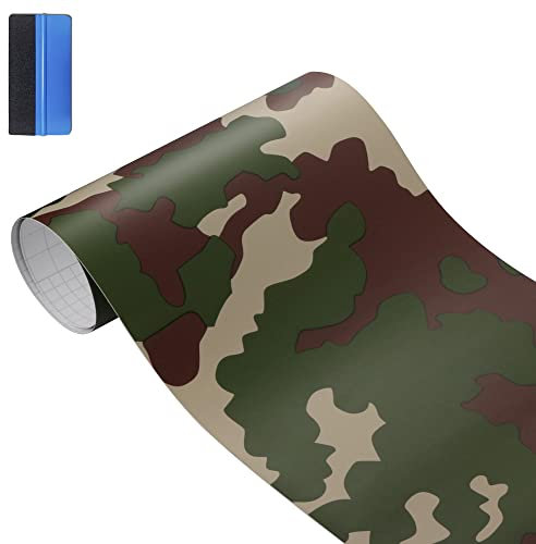 NewL Camouflage-Vinylfolie für Auto, Motorrad, Computer, Laptop, Roller, Motorrad, Rot (Grün, 50cm x 150cm)