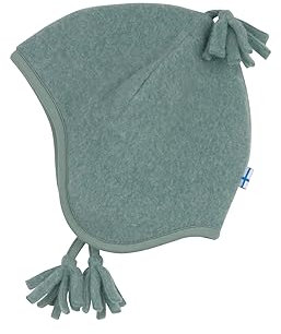 Finkid Norsu Kinder Zipfelmütze aus Wollfleece mit Ohrenschutz