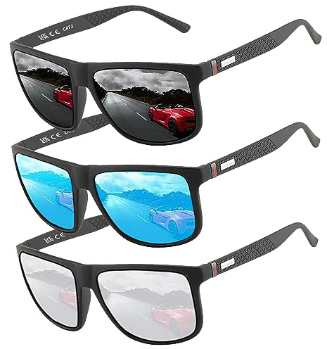 Perfectmiaoxuan Polarized sunglasses for men/women; Vintage/classic/elegant light frame; HD pilot lenses; Golf/driving/fishing/travel Eyewear