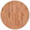 vidaXL Tischplatte, Holzplatte Holztischplatte Rund, Ersatzplatte Platte für Beistelltisch Bartisch, Massivholztischplatte Esstischplatte, Ø60x4 cm Massivholz Buche