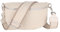 MIRROSI® Bauchtasche Damen, Echtleder, Made in Italy, Umhängetasche, Brusttasche, Crossbody Bag (1 Tasche & 2 Gurte) (Beige (Klassik Beige Taupe), Große Tasche (28x18x9cm))