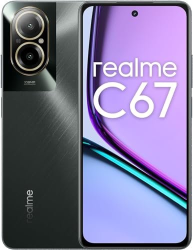 realme C67 Smartphone 108 MP AI-Kamera Snapdragon 685 Prozessor bis zu 8 GB RAM + 256 GB ROM 5000 mAh Akku 33 W SUPERVOOC Ladeanzeige 6,72 Zoll 90 Hz
