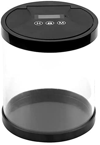 Srogswxd Elektronische Zeitschloss-Box Timer-Schloss-Container Multifunktions-Zeitschloss-Box für Spielzeug, Handys, Ohne Batterie, Schwarz