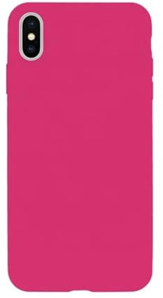Custodia in silicone Liquido per iPhone iPhone X/iPhone XS - cover in goma a protezione completa (Fucsia)