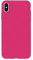 Custodia in silicone Liquido per iPhone iPhone X/iPhone XS - cover in goma a protezione completa (Fucsia)
