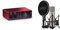 Focusrite Scarlett 4i4 4th Gen USB Audio Interface, for Musicians & RØDE NT1 5th Generation Large-diaphragm Studio Condenser Microphone with XLR and USB Outputs, Shock Mount and Pop Filter