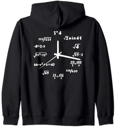 Match Science Analoge Genius-Uhr – Brainy Nerd Zeitmesser Kapuzenjacke