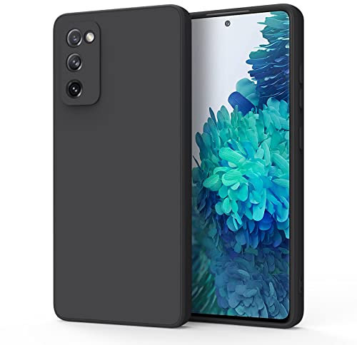 Wanme Hülle für Samsung Galaxy S20 FE Handyhülle, Hochwertige Silikon Schutzhülle, Kratzfest Stoßfest Fallschutz, Passgenau Dünn Matt Case für Samsung Galaxy S20 FE 5G/4G 6,5, Schwarz