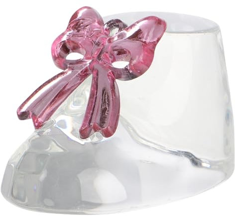 SHOWERORO scarpe da bambino in cristallo per compleanno Decorazione per shower per festa di compleanno decorazione da tavolo decorazione di scarpe da sposa Foto Prop rosa