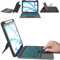 Étui avec clavier amovible pour iPad Air 11 (M3/M2, 2025/2024)/Air 5 /Air 4/Pro 11 (4/3/2/1 Gen) - Pavé tactile intelligent, Rétroéclairage 7 couleurs, Français AZERTY, Réveil/veille automatique