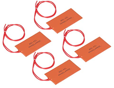 4 Stück Silikon-Gummi-Heizkissen, Flexible Silikon-Heizmatte, Decke, Silikon-Heizmatte für Verschiedene Anwendungen für Industrieanlagen