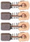 4 Pcs CB430 Carbon Brushes,Angle Grinder Carbon Brush Holder Kit Caps with Brushes for Makita BGA450 BGA452 DGA452 643954-4 Motor 191971-3 Replacement,Brush Holder Tool Accessories