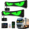 2X Yeux LED pour Camion et Voiture, Lampes Devil Eyes pour Auto, Affichage LED Flexible et Programmable, Écran Défilant Personnalisé pour Publicité et Signalisation (2pièces 60x12cm)