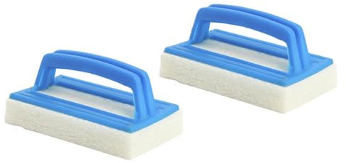 Steinbach | Handschrubber De Luxe Doppelpack | mit massivem Griff | für die manuelle Reinigung von Poolfolien & Beckenwänden | kraftvoll & ergonomisch | ideal für Poolpflege