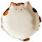 Ipetboom Assiette Céramique Forme de Chat Plat à Apéritif Dessert et Salade pour Collations Vaisselle Thématique Cartoon pour Famille et