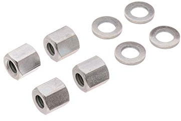Set: 4x Langmuttern + Scheiben für Zylinderkopf - für Simson S50, S51, S53,